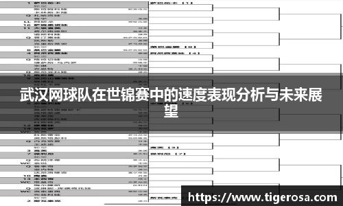 武汉网球队在世锦赛中的速度表现分析与未来展望